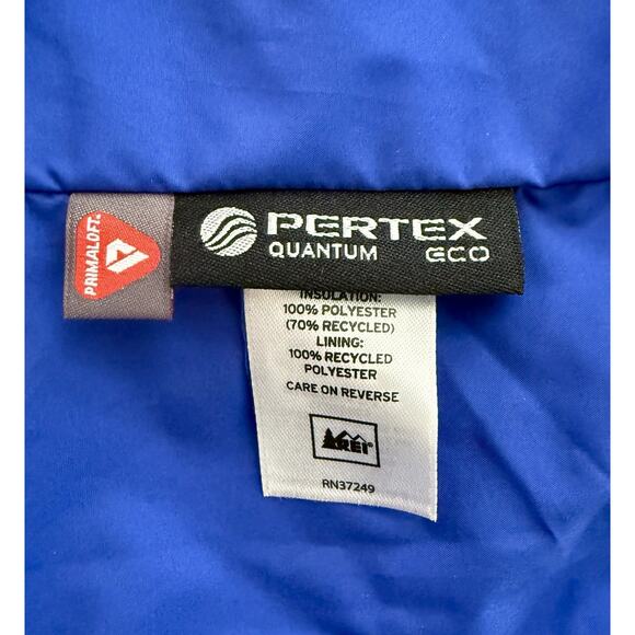 REI Co Op Primaloft Puffer Jacket Men’s Large Blue Lightweight Pertex‎ Quantum - Picture 7 of 11